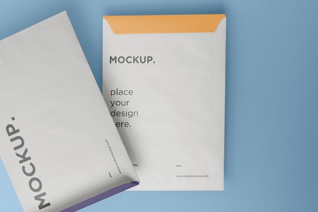 A4 envelope mockup design