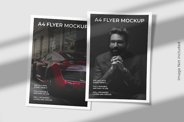 A4 flyer brochure mockup