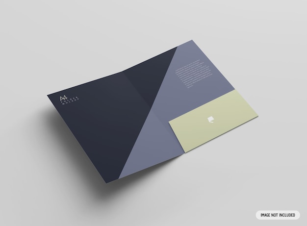 a4 folder mockup