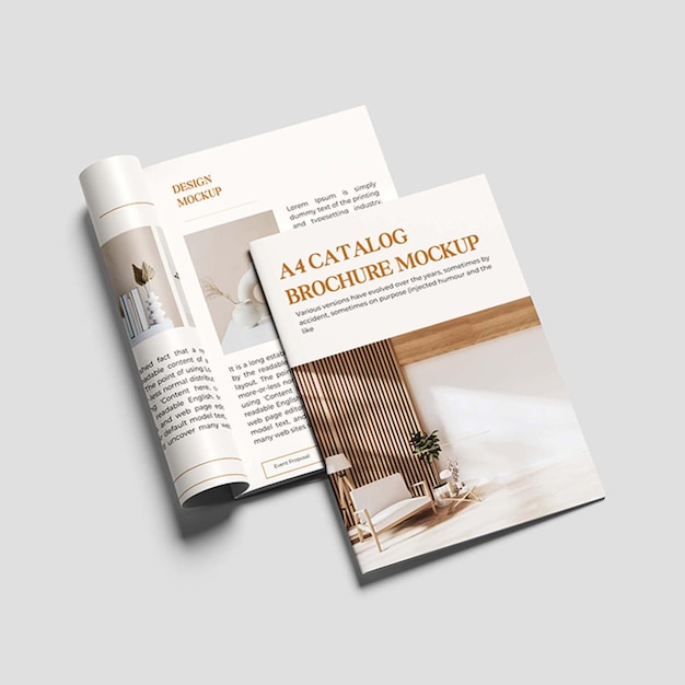 A4 KATALOG MAGAZINE MOCKUP