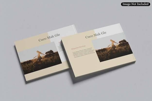 A4 landscape brochure mockup