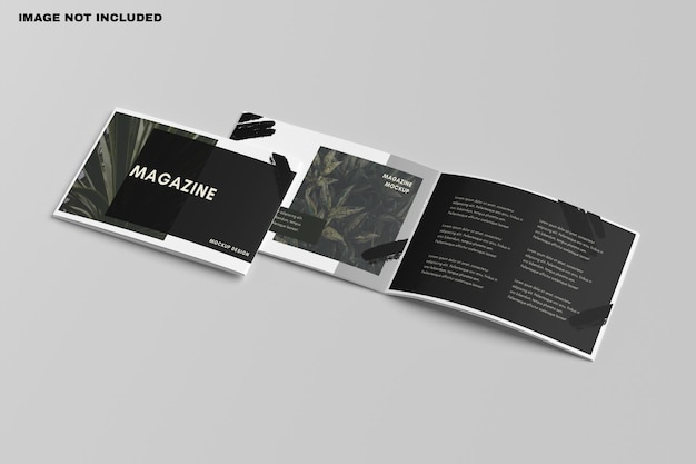 A4 LANDSCAPE BROCHURE MOCKUP