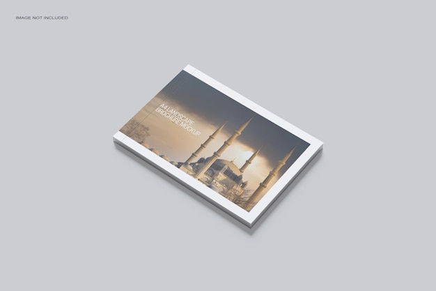 A4 Landscape Magazine Mockup