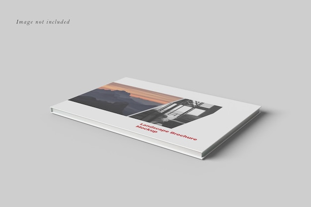 A4 lanscape catalog brochure mockup