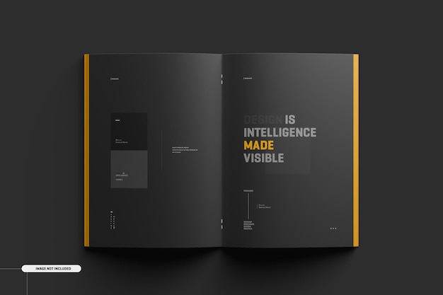 A4 Magazine Brochure Mockup