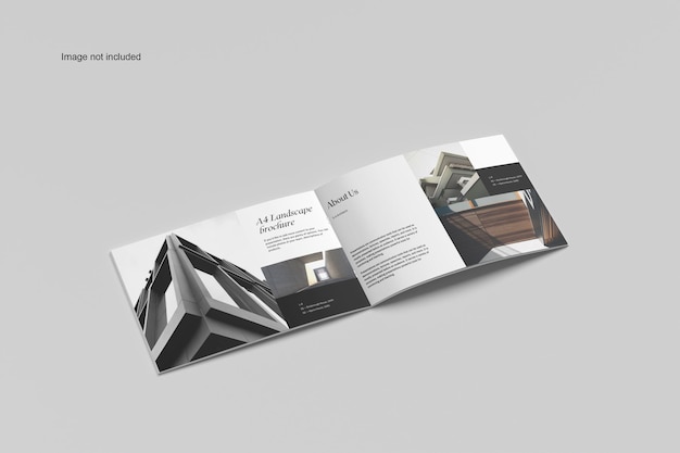 A4 MAGAZINE LANDSCAPE MOCKUP