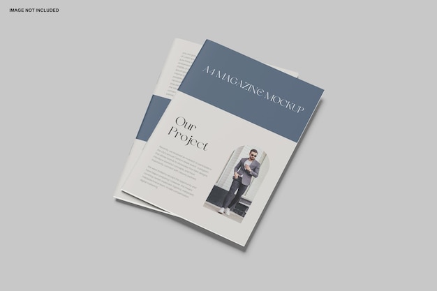 a4 magazine mockup