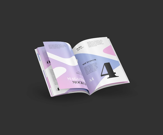 A4 magazine mockup