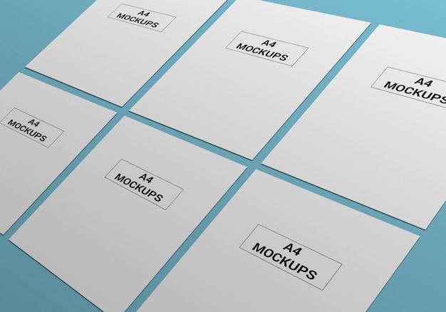 A4 Page Mockup for flyer, invoice, letterhead and others