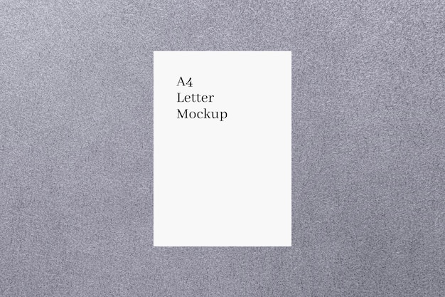 PSD a4 paper letter mockup template design psd