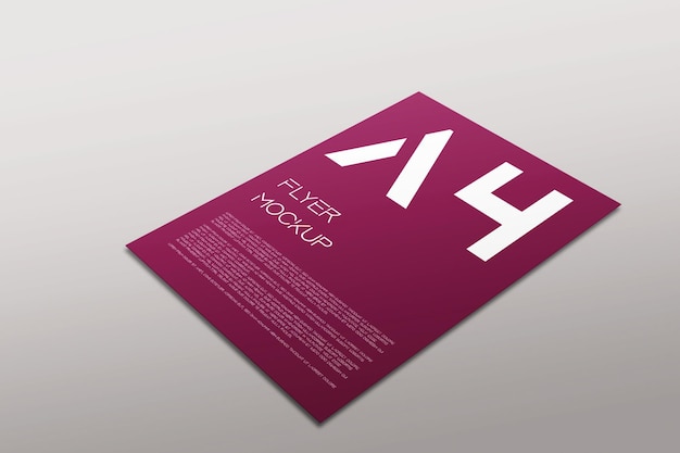 PSD a4 poster &amp; flyer mockup