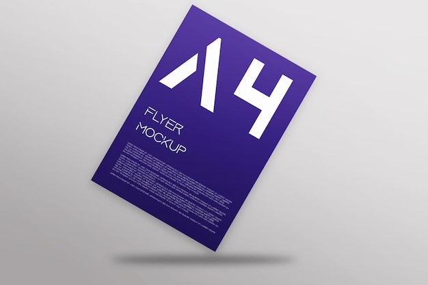 PSD a4 poster &amp; flyer mockup