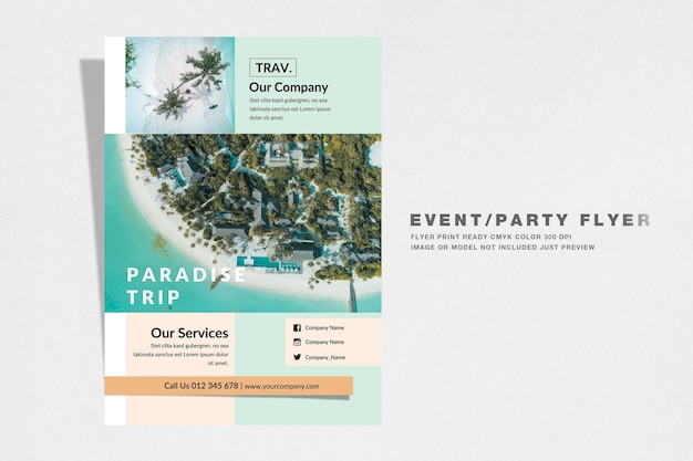 A4 Travel Flyer Event