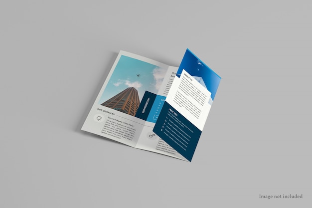 A4 Trifold Brochure Mockup