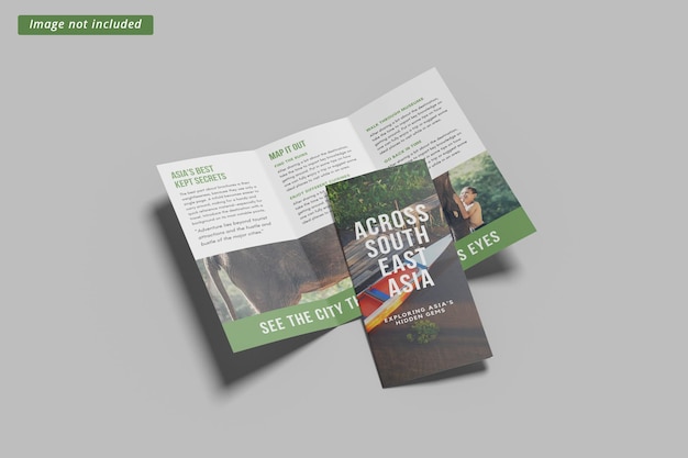 A4 trifold brochure mockup