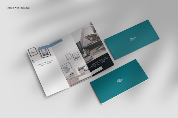 A4 Trifold  brochure mockup