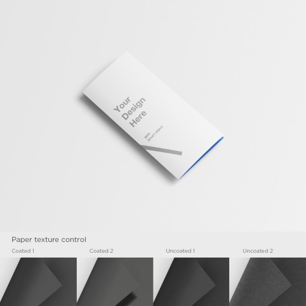 A5 brochure folded mock up