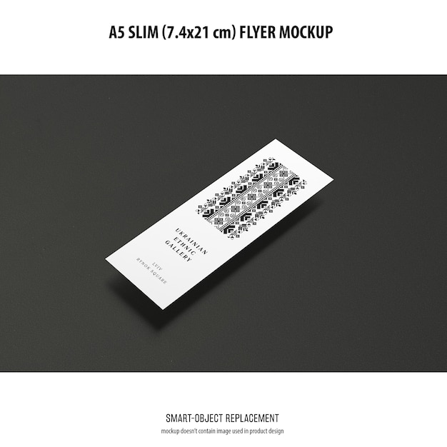 A5 Slim Flyer Mockup