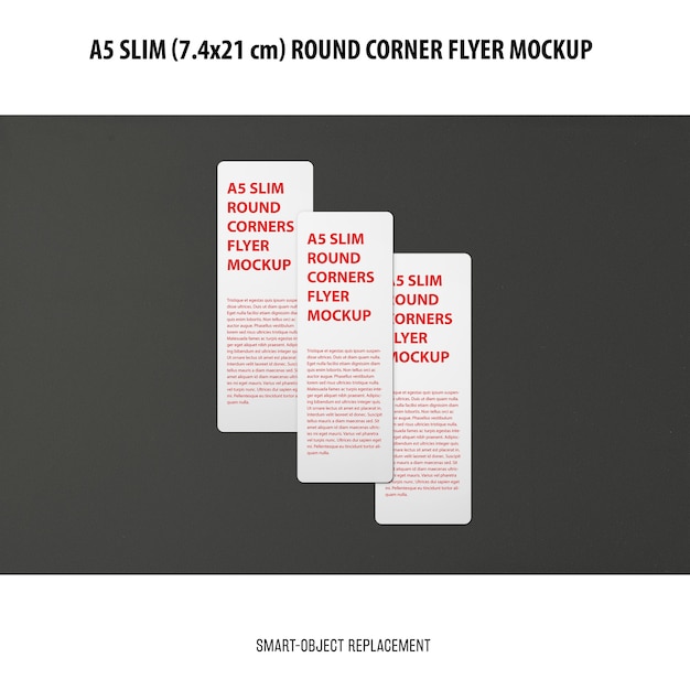 A5 Slim Flyer Mockup