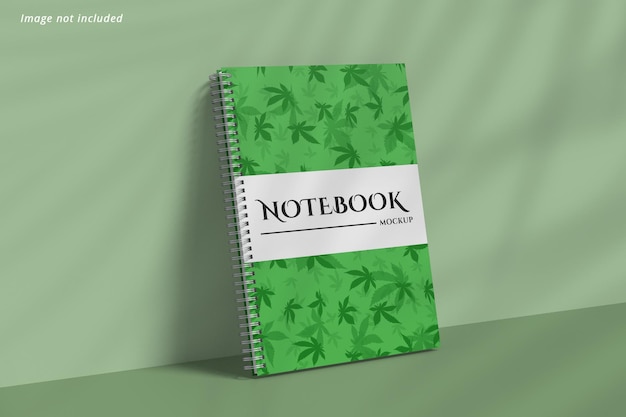 A5 spiral notebook mockup