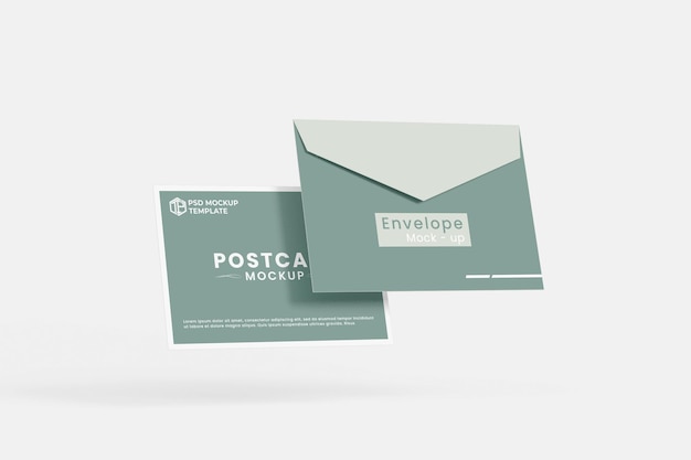 A6 postcard mockup design