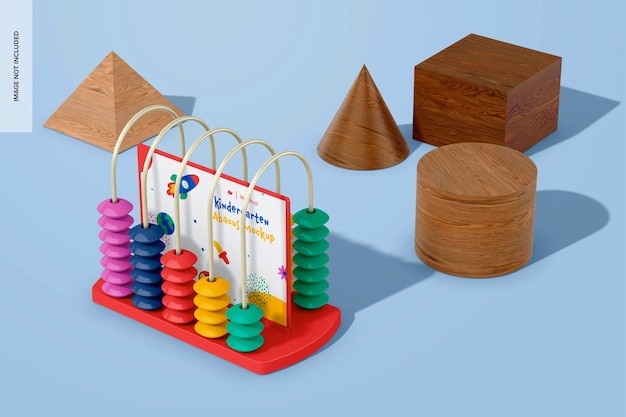 Abacus Mockup with Shapes