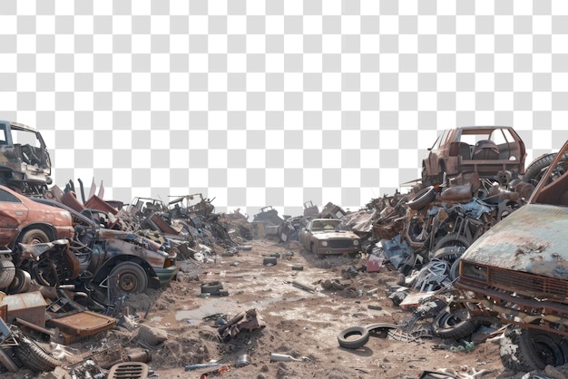 PSD abandoned vehicles in junkyard