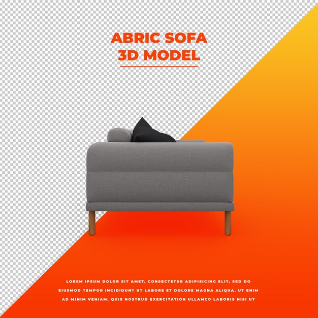 Abric Sofa 3d isolated model