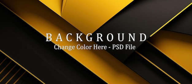 Abstract background black paper texture and dark yellow