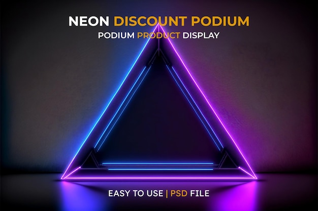 Abstract background futuristic pedestal for product presentation, podium product 3d redering