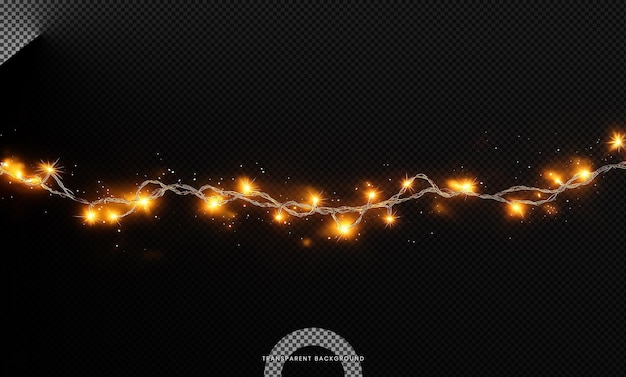 PSD abstract background with a gold chain and the words gold lights