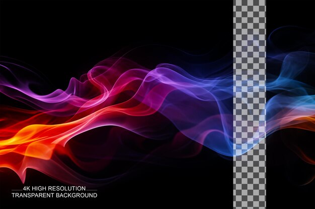 PSD abstract background with smoke realms abstraction lights on transparent background