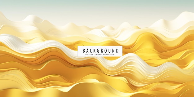 abstract background with white yellow wave