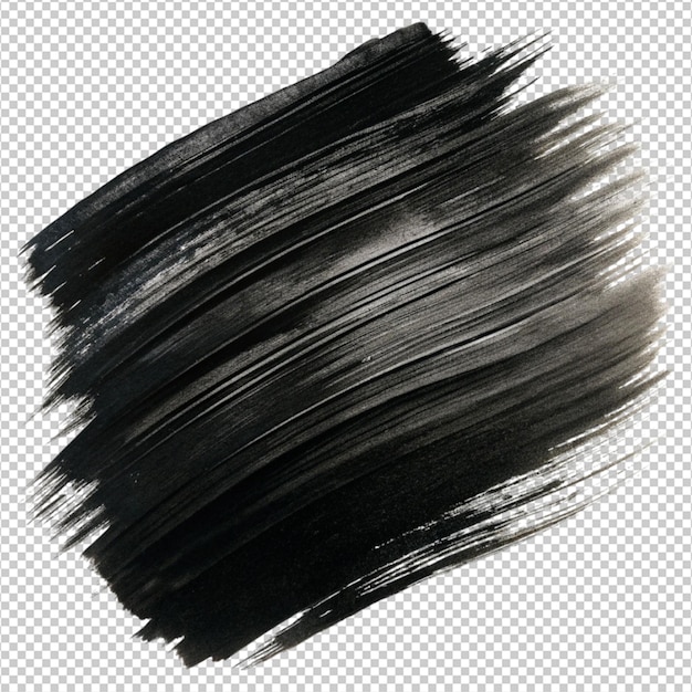 abstract black brush stroke set on white background