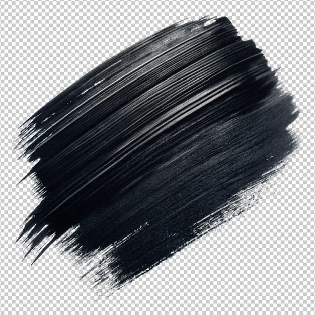 abstract black brush stroke set on white background