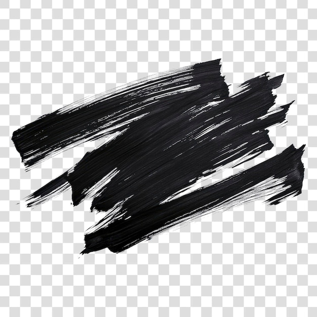 PSD abstract black brushstroke on white