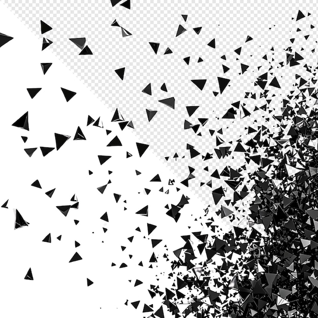 PSD abstract black triangles