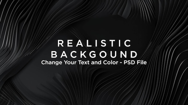 PSD abstract black and white wave pattern