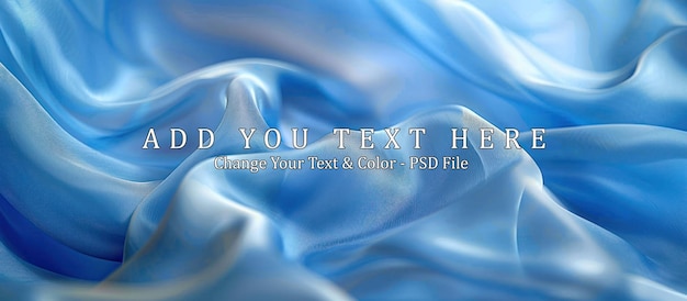 Abstract Blue Silk Fabric Texture