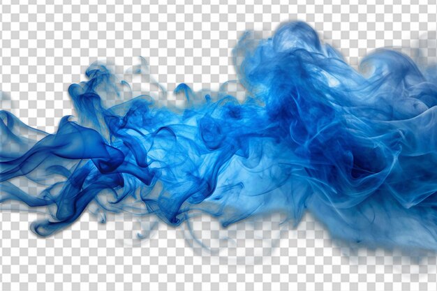 PSD abstract blue smoke misty fog png