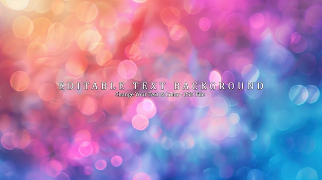 PSD abstract blurred bokeh background