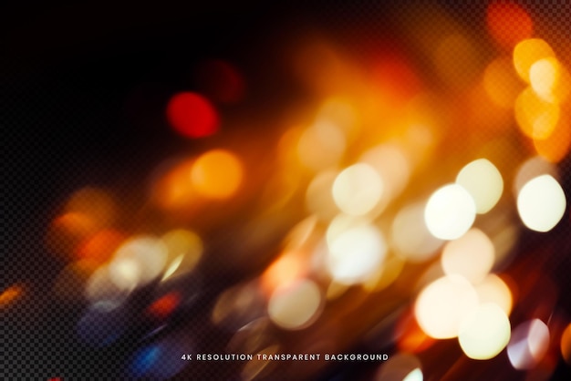 Abstract Bokeh Defocused Beam of Light on transparent background