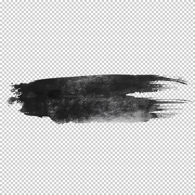 Abstract brush hand painted brush strokes paintbrush grunge design isolated transparent background