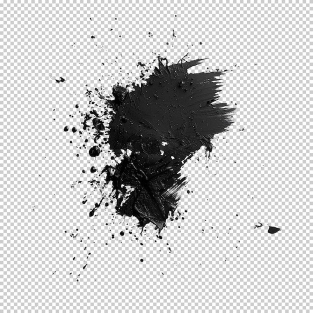 Abstract brush hand painted brush strokes paintbrush grunge design isolated transparent background