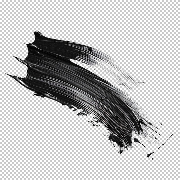 Abstract brush hand painted brush strokes paintbrush grunge design isolated transparent background