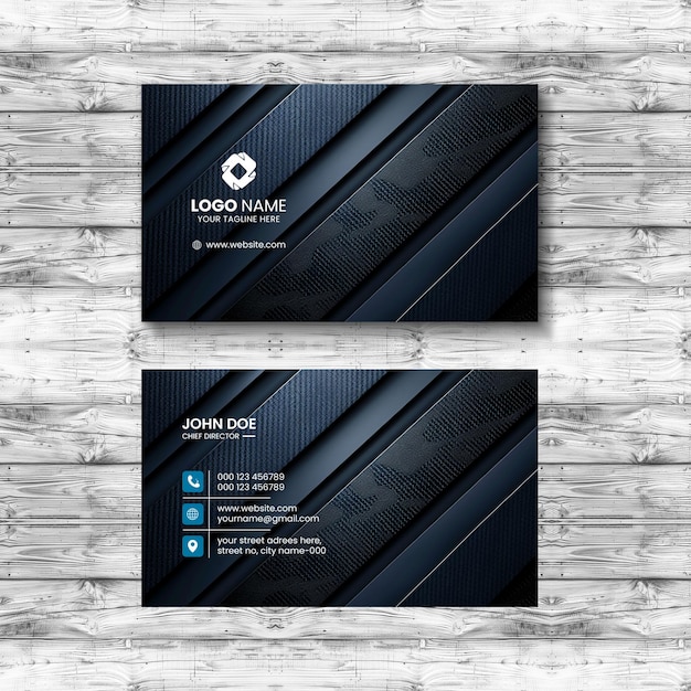 Abstract business identity design card template