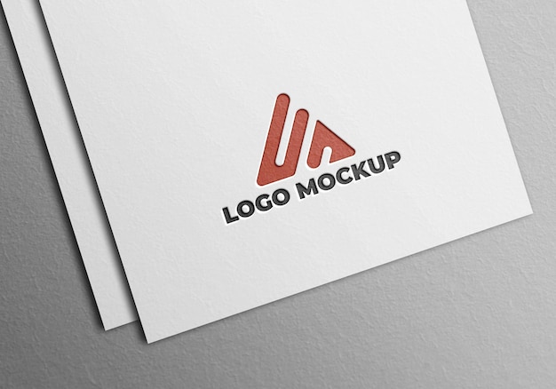 Abstract business mockup logo