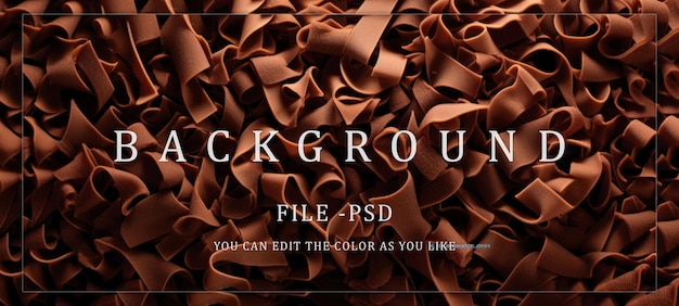 PSD abstract chocolate shavings background