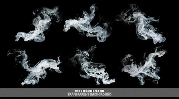 Abstract cigarette smoke fog effect transparent PSD