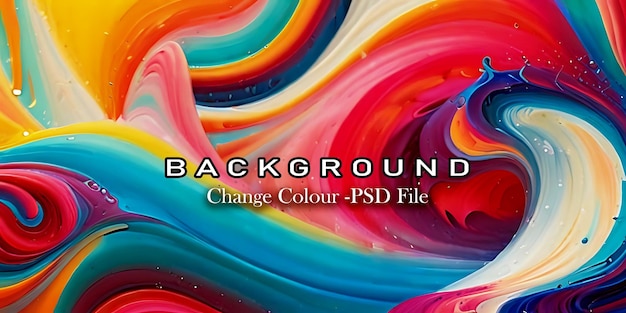 PSD abstract colorful background generative ai